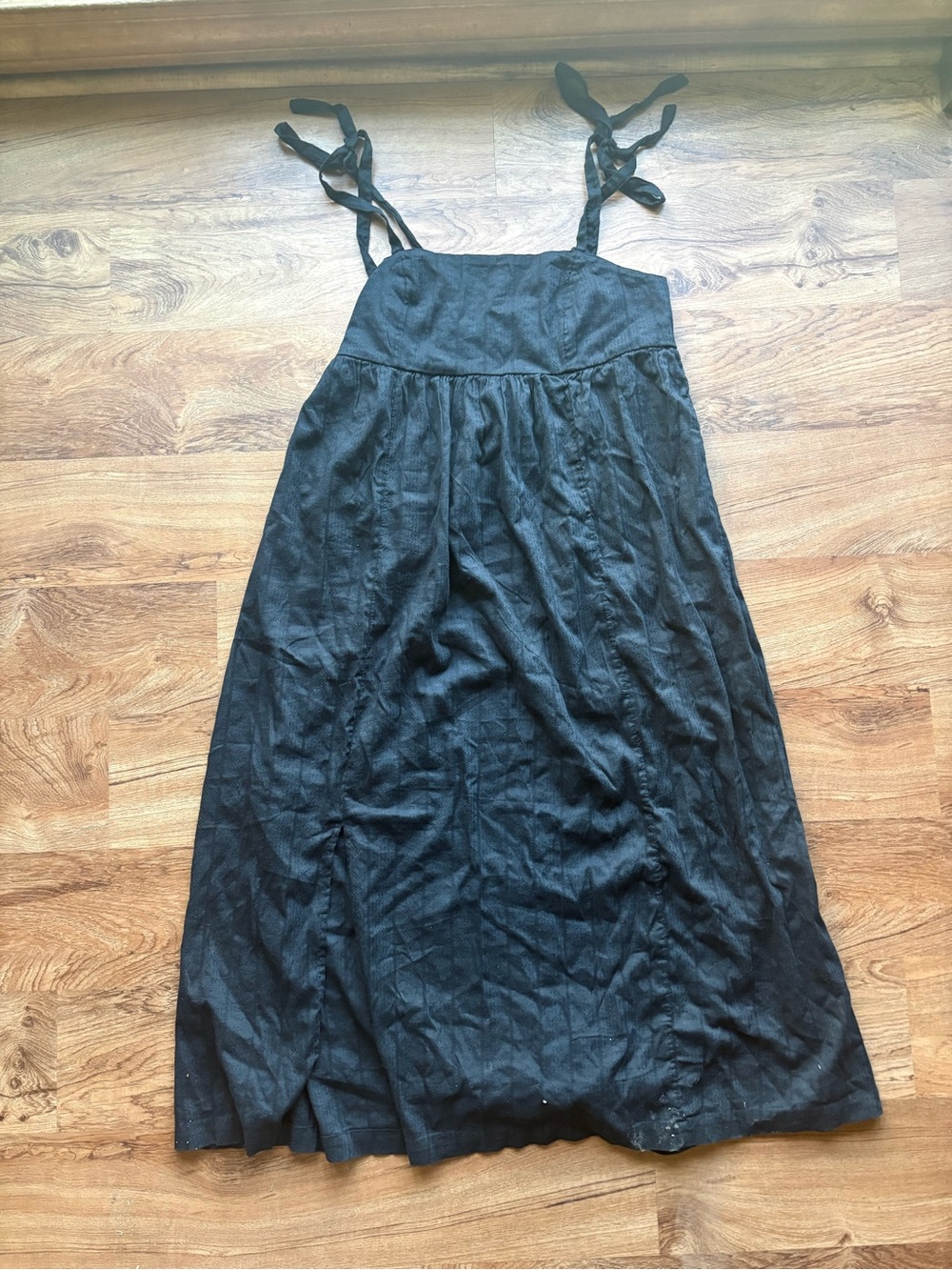 Old Navy Black Tie-Shoulder Maxi Dress